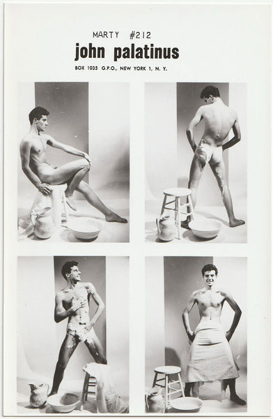 Rare photographic catalog print series #212, sudsy Marty, by&nbsp;John Palatinus.