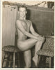 Rare photo by Art-Bob of model Rick Van raising on knee. 4 1/2" x 3 1/2" with number 1-2 written in pencil on verso. Art-Bob's Catalogue No. 1, 