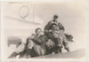 Vintage photo Flyboys on the Wing of Their Plane