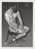 Swan Photo: Anonymous BodyBuilder Working Out vintage gay physique photo