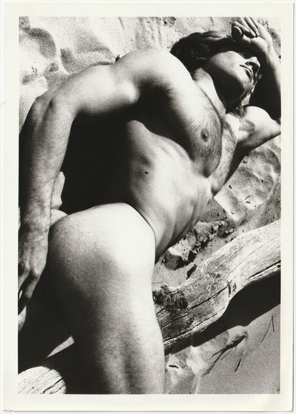 Bruce Steele with Driftwood, Vintage photo by  Target Studios Set PE-2 .