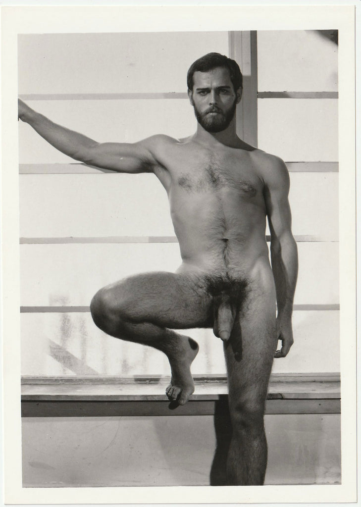 Male Nude In Front of Window: Target Studios vintage gay photo 1970s
