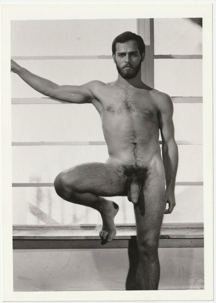 Male Nude In Front of Window: Target Studios vintage gay photo 1970s