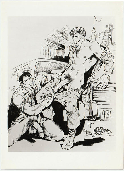 Hotrodders 1: Target Studios. Extremely rare vintage print of an original drawing by "Stephen."