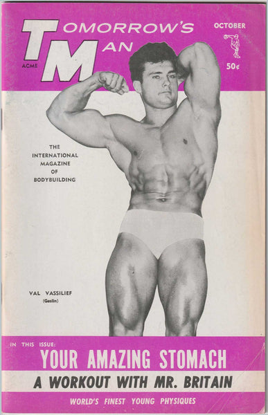 Tomorrow's Man. October 1967, No. 10 Vol XV, vintage gay magazine