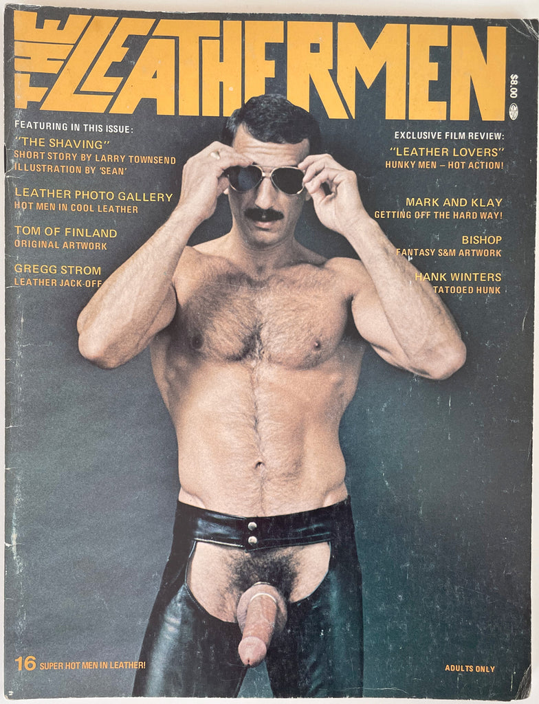 The Leathermen Rare, gay magazine features a short story by Larry Townsend, artwork by Tom of Finland, and Leather Photo Gallery. 1978.