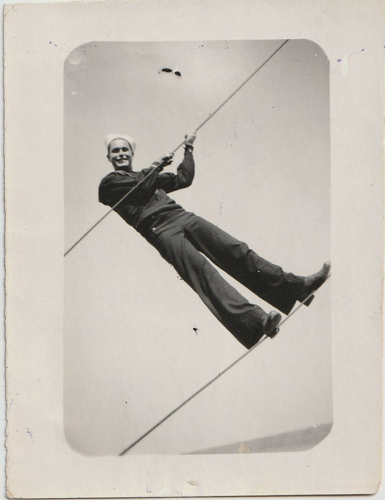 Sailor with Seagull vintage gay snapshot