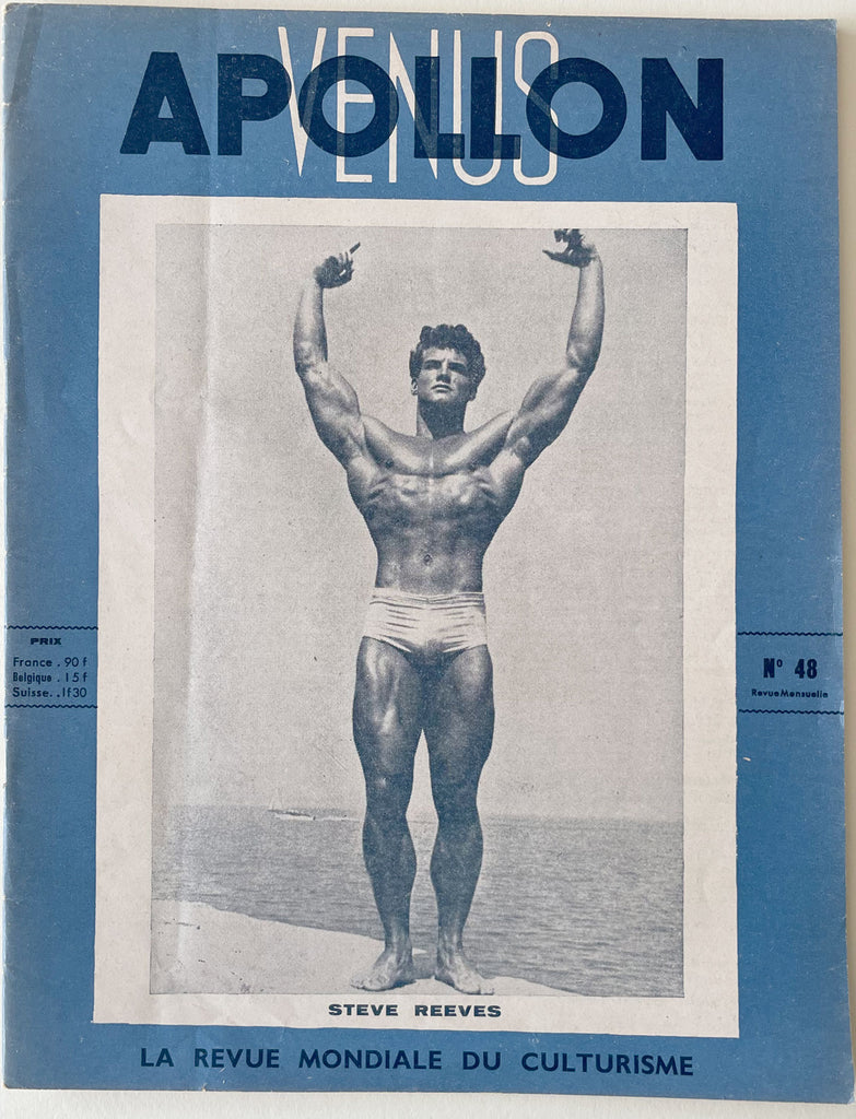 Apollon Venus: Vintage French Physique Magazine, Steve Reeves, March 1952, No. 48
