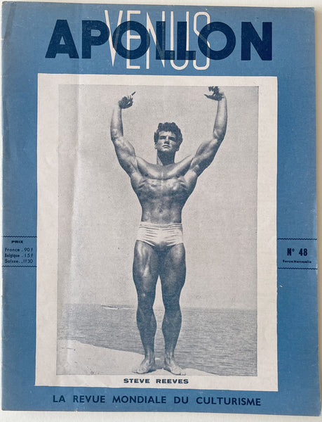 Apollon Venus: Vintage French Physique Magazine, Steve Reeves, March 1952, No. 48