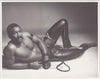 Western Photo Guild Ronnie Moore Holding Whip vintage gay physique photo