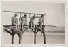 Four Swimmers Comparing Legs vintage gay photo