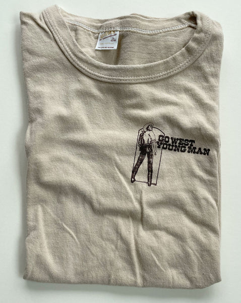 Vintage "Go West Young Man" t-shirt in very good condition.&nbsp;