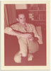 Handsome Man Holding Drink Kodacolor print dated December 1958 gay photo