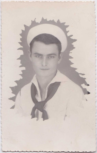 Vintage Real Photo Postcard Sailor Portrait