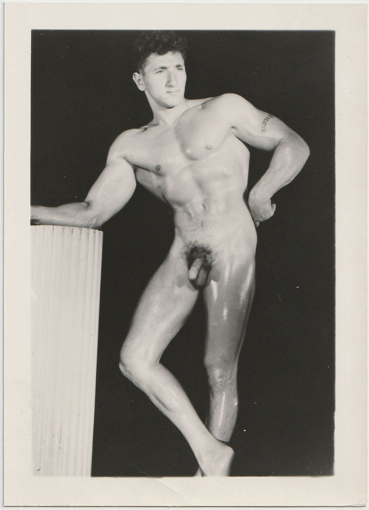 Nude Marine Resting Arm on Column