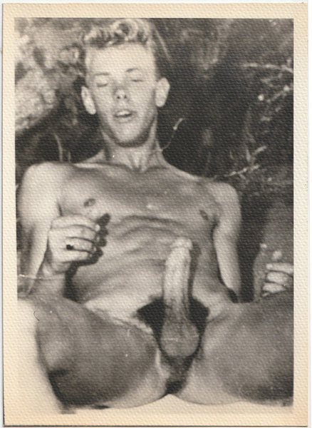 Male Nude Edging vintage gay photo