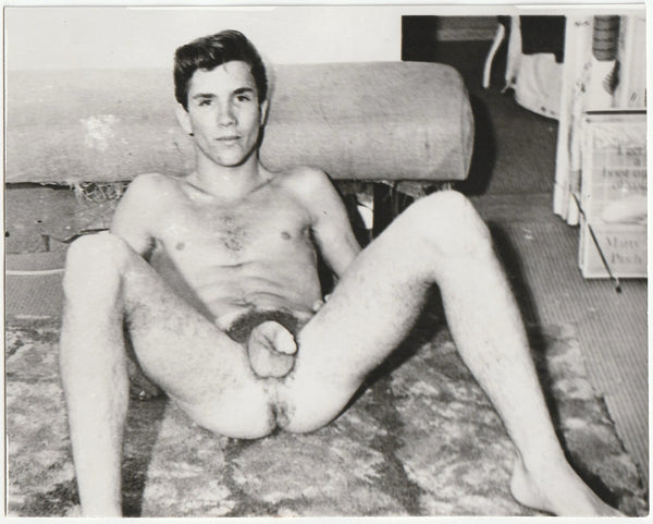 Male Nude on Carpet vintage gay photo