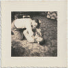 Two young guys wrestling on a fabulous floral carpet. 