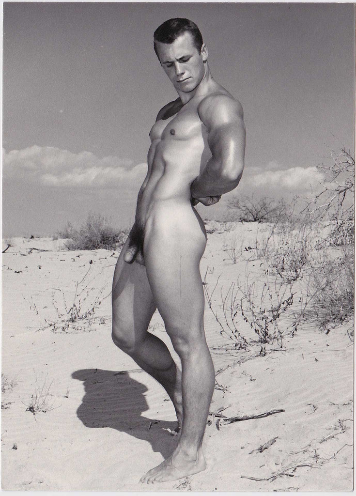Male Nude in Desert Landscape vintage gay photo