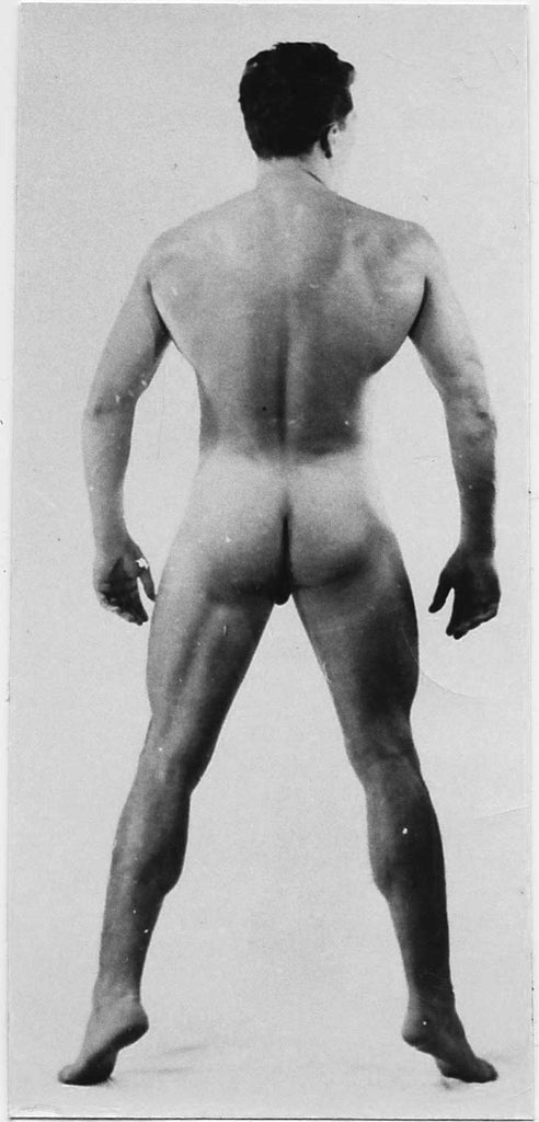 Standing Nude from Behind vintage gay photo