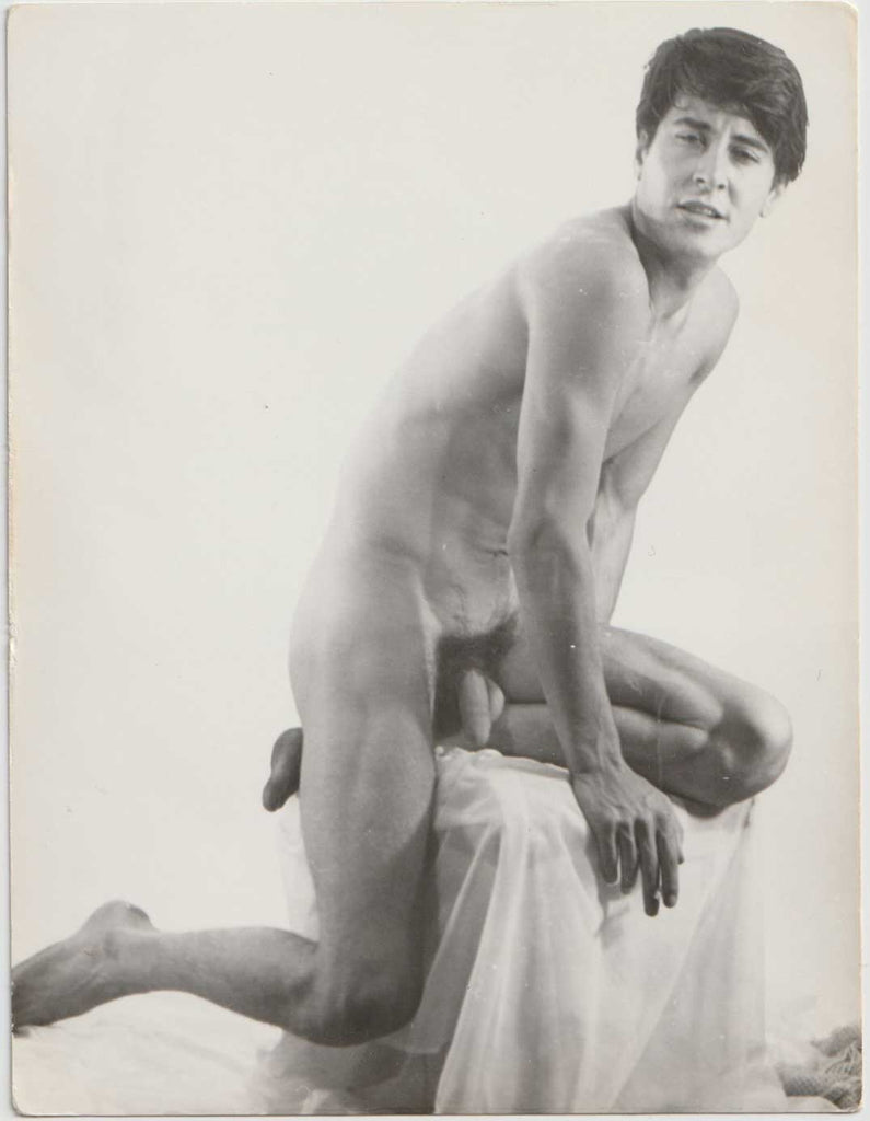 Seated Nude with Bent Legs vintage gay photo