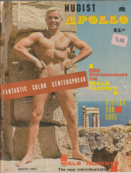 Nudist Apollo: Vintage Physique Magazine 1967. 8" x 11," 52 pages. Rare physique magazine