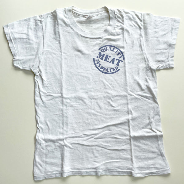 Vintage "Quality Meat Inspected" t-shirt c. 1970s.