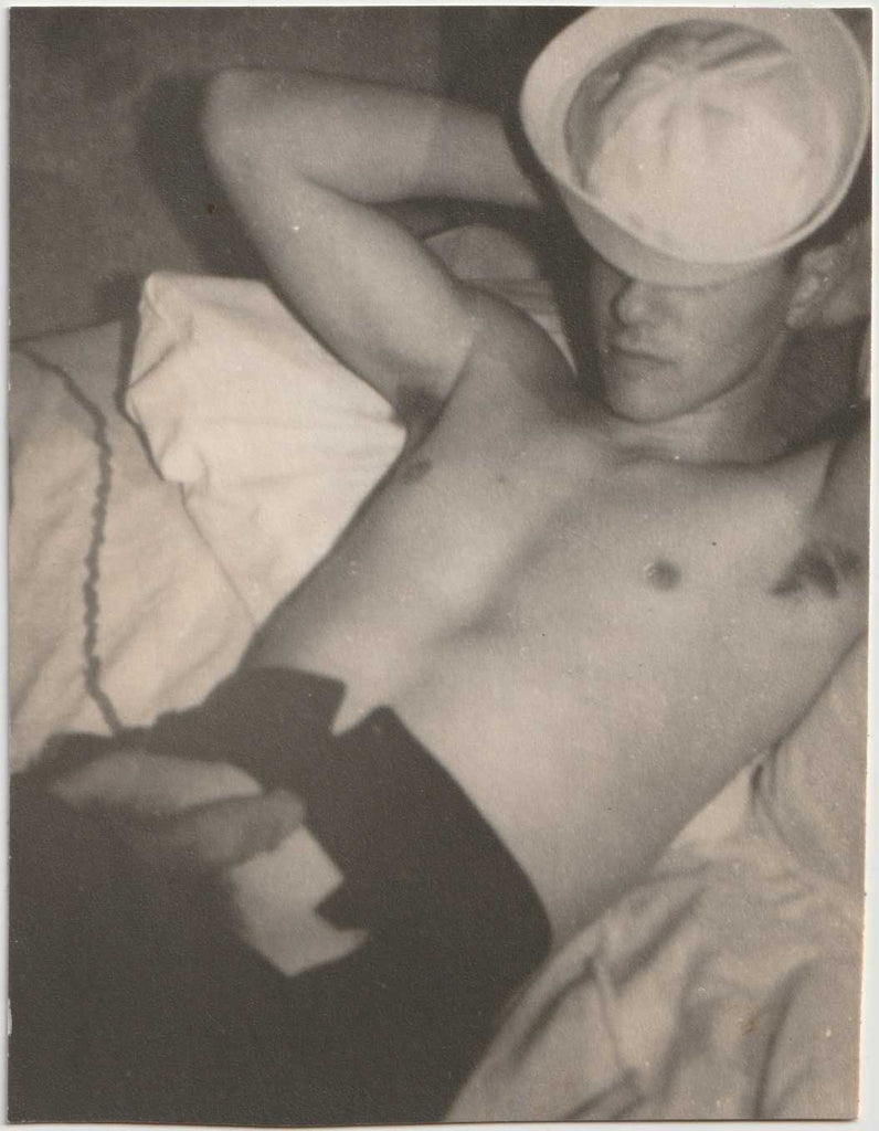 Sailor Lying in Bed vintage gay photo