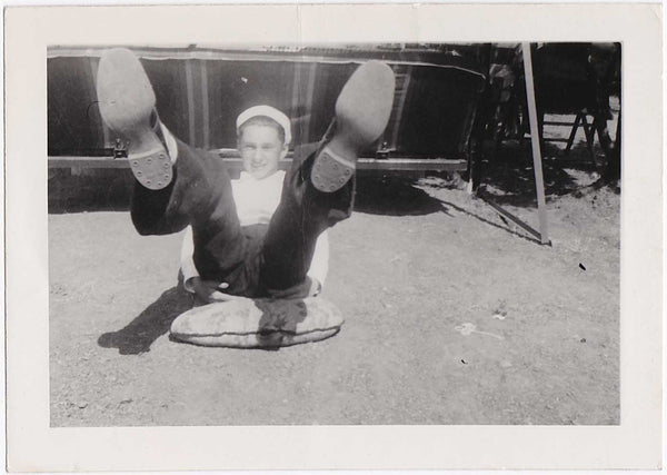 Sailor Raising Legs vintage gay photo