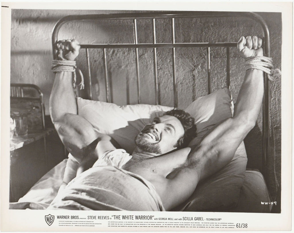 Steve Reeves in "The White Warrior" vintage publicity photo.