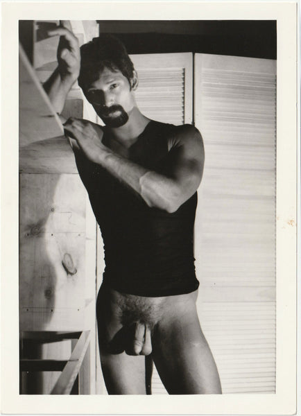 Brand Wearing Sleeveless T-shirt: Target Studios vintage gay photo