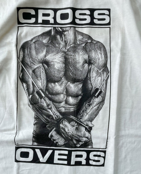 Vintage "Cross Overs" t-shirt.
Hanes Beefy T 100% cotton, size XL (46-48).