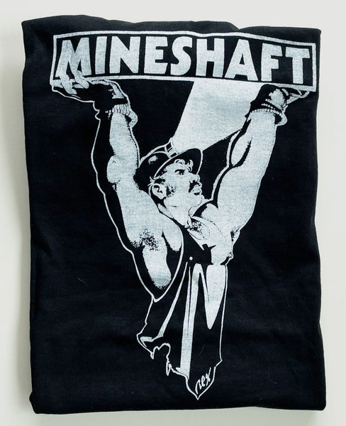 Vintage "Mineshaft" Headlamp t-shirt designed by Rex.