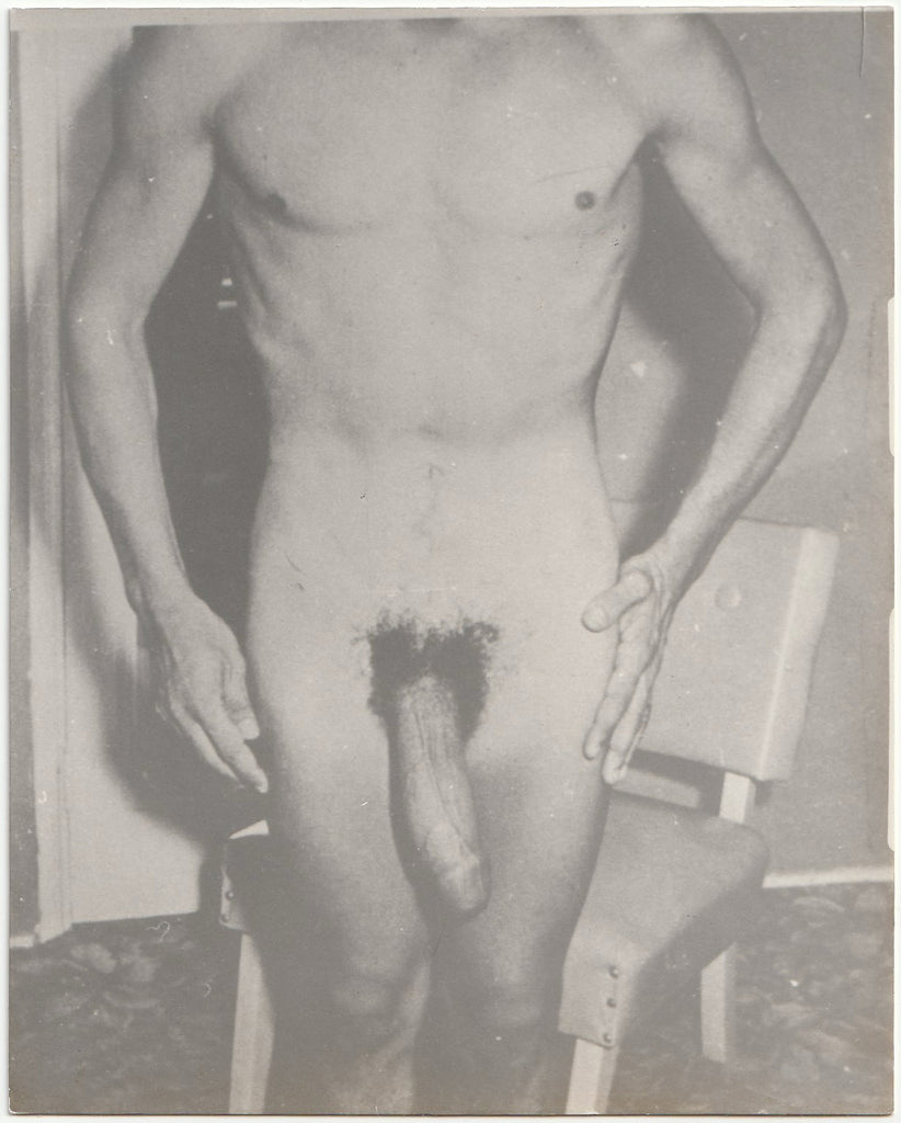 Male Nude with Big Endowment vintage gay photo