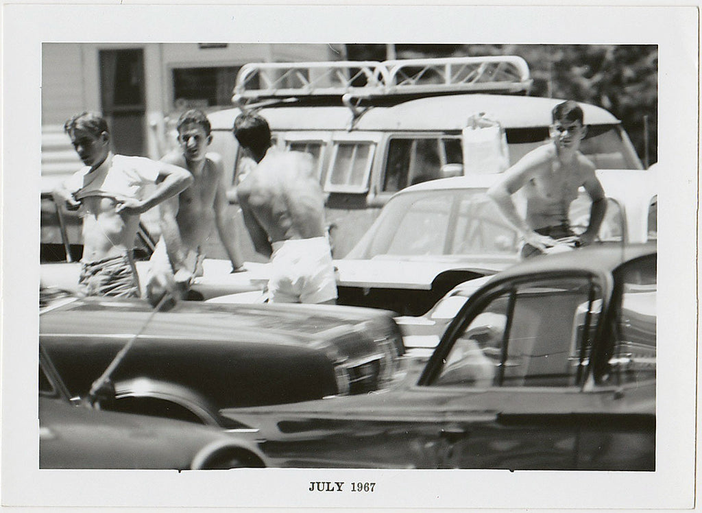 Voyeur Series: Shirtless Guys vintage gay photo
