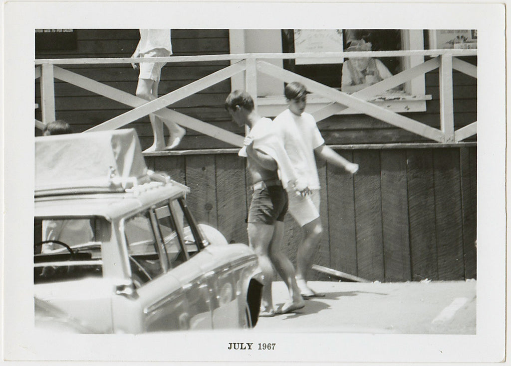 Voyeur Series: Guy with Towel vintage gay photo
