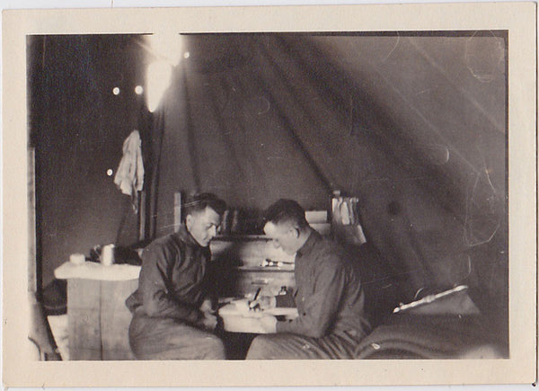 Two Soldiers Writing a Letter