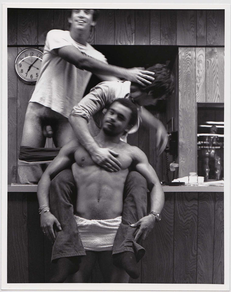 Crawford Barton Vintage Photo: Danny Lord with Guys in Bathhouse