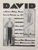 David: Men's Fashion Ad, 1928