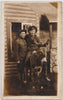 Soldiers on Stuffed Mule: Real Photo Postcard
