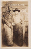 Affectionate Cowpokes at Bud's Gin Mill: Real Photo Postcard