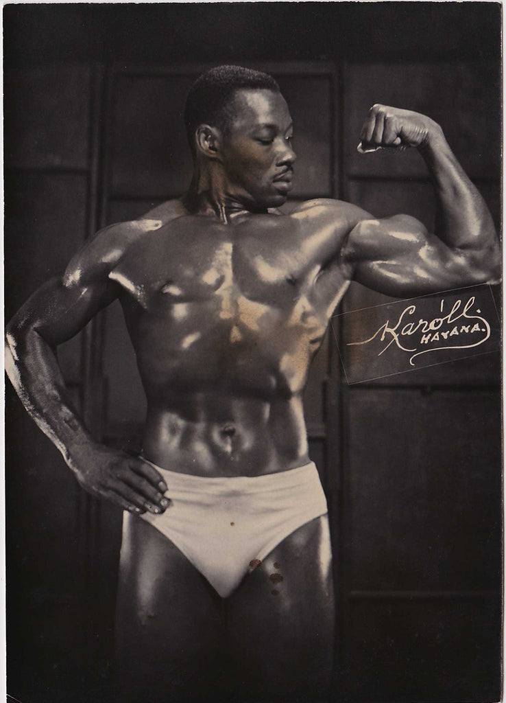 Vintage physique photo Karoll of Havana
