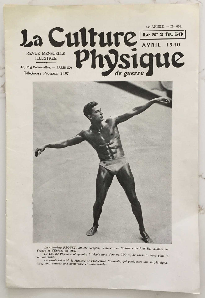 La Culture Physique de Guerre: Vintage French Magazine