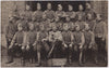 Men in fancy uniforms, vintage real photo postcard 1911