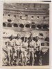 GIs in the Coliseum: Men in Rows vintage photo