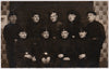 Men in Rows: Mustachioed Soldiers vintage photo 1932