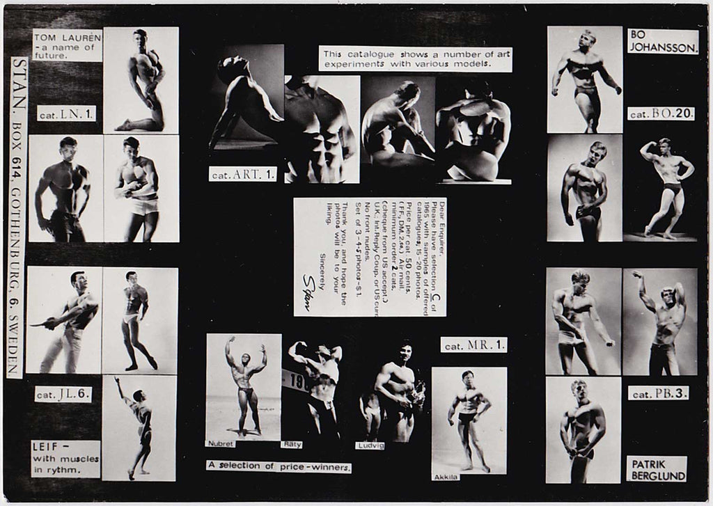 Stan of Sweden: Physique Model Catalog Sheet C vintage photo