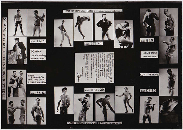 Stan of Sweden: Physique Model Catalog Sheet B vintage photo