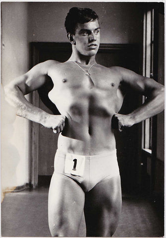 Rare original vintage photo of young Lennart Svensson by Stan of Sweden. 