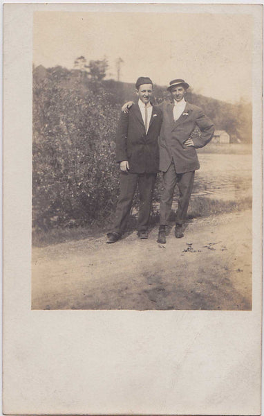 Affectionate Men, Tommy & Bert: Real Photo Postcard
